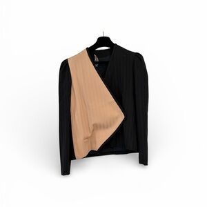 Carolina Herrera Black and Tan Blazer